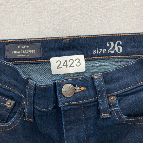 J. Crew Blue Straight Leg Jeans Classic Style - Picture 4 of 10